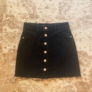 Black button up skirt from Zara!